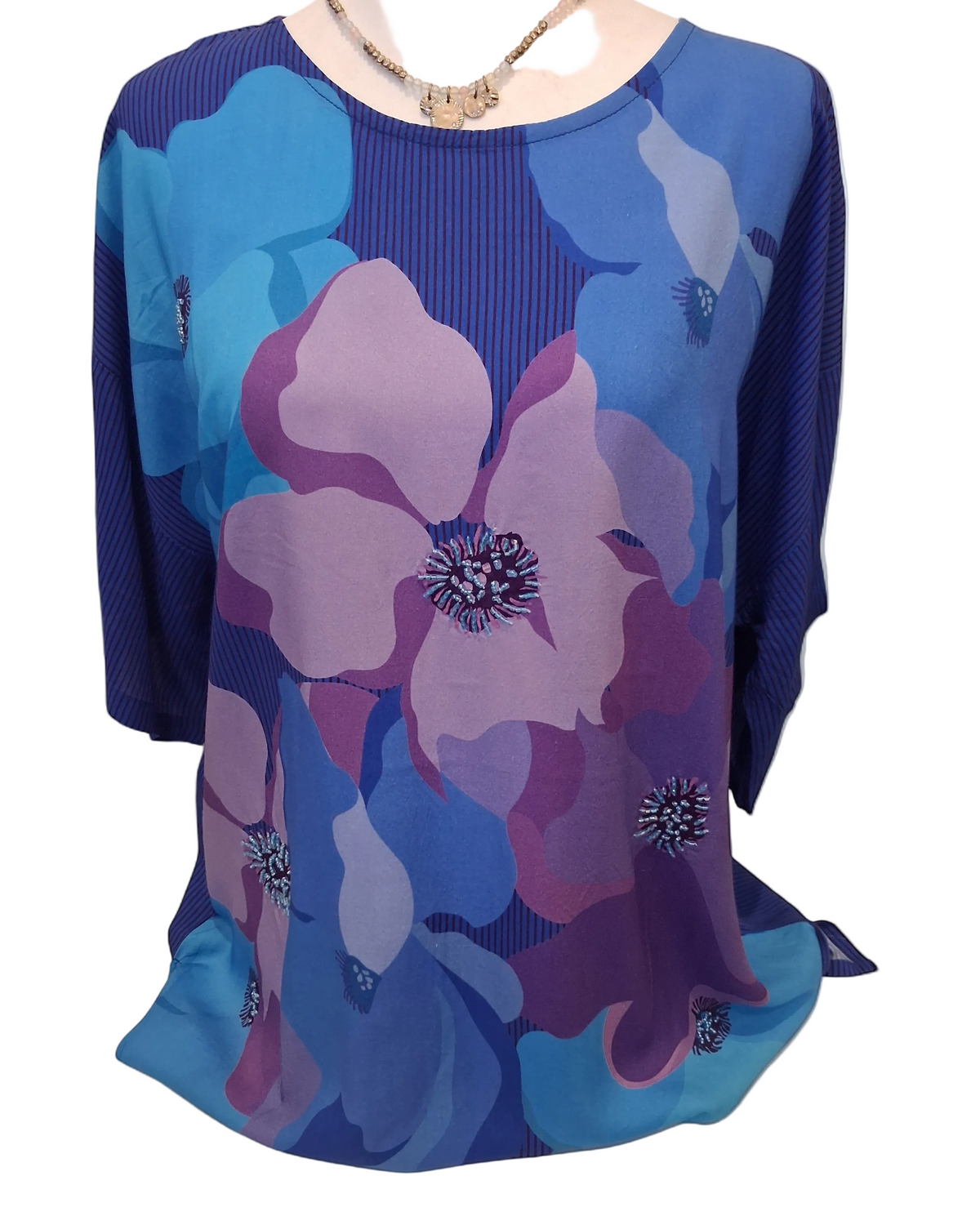 Hana Wide T Navy Tops Lula Soul XS(36)