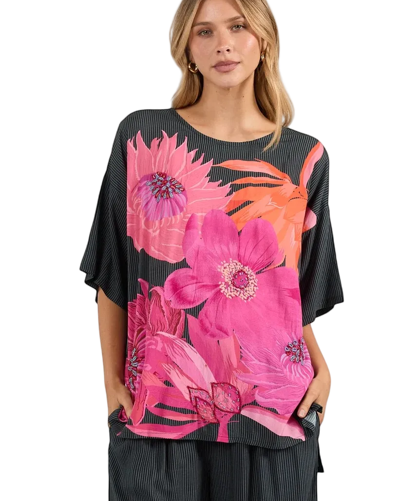 Hana Wide T Black Tops Lula Soul XS(36)