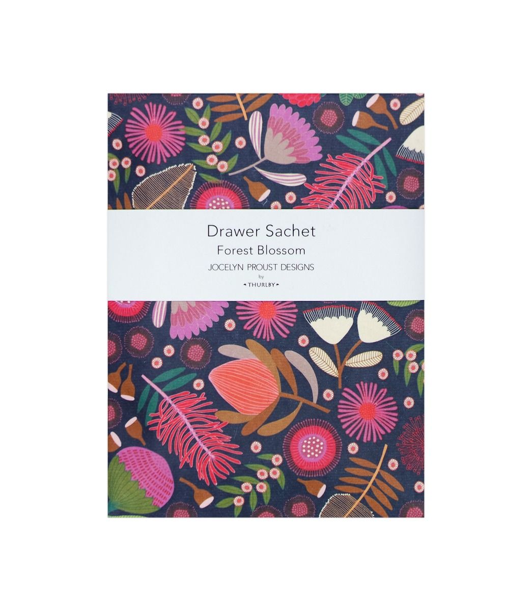 Thurlby Native Botanical Drawer Sachet Gifts and Accessories Thurlby Sandalwood Navy