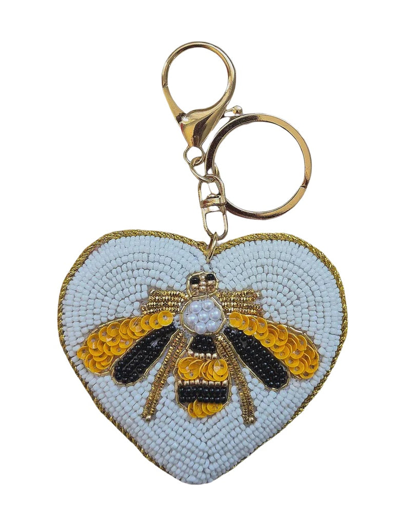 Beaded Keychain Bee KEY62 Gifts and Accessories Zoda