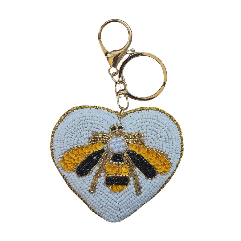 Beaded Keychain Bee KEY62 Gifts and Accessories Zoda
