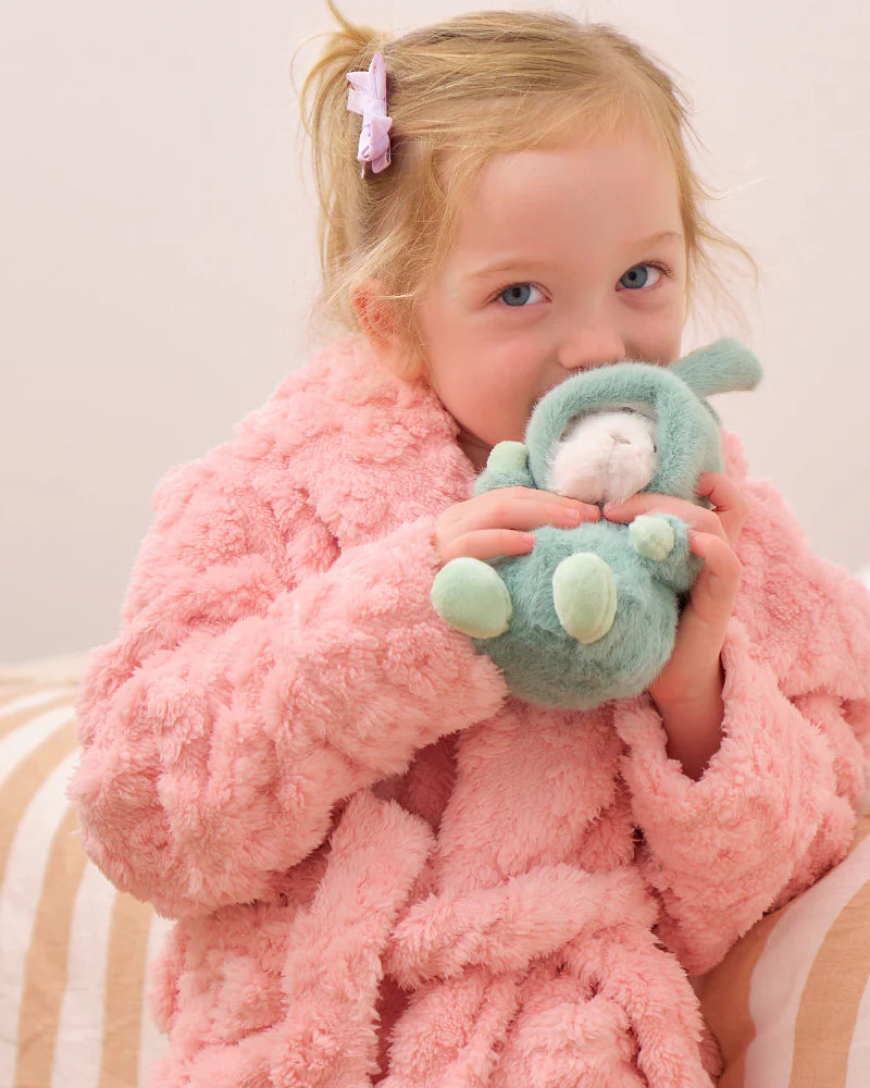 Kids Bath Robe Embossed Flower Pink Gifts and Accessories Annabel Trends