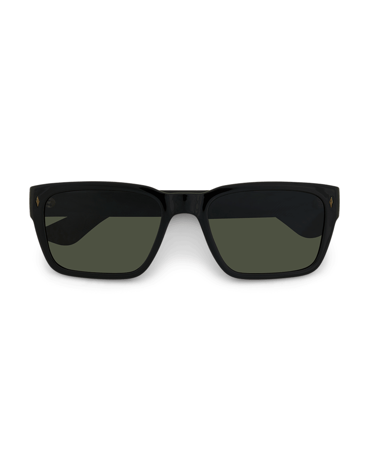 Kirra Mens Sunglass Black/Green Sunglasses & Glasses Wollumbin