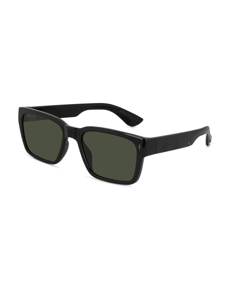 Kirra Mens Sunglass Black/Green Sunglasses & Glasses Wollumbin