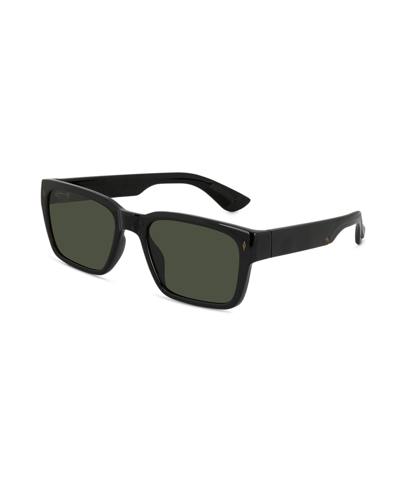 Kirra Mens Sunglass Black/Green Sunglasses & Glasses White Haven