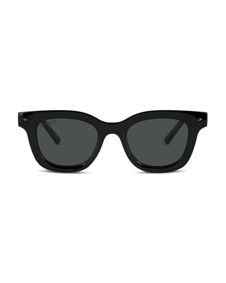 Nimbin Universal Sunglass Black/Green Sunglasses & Glasses Wollumbin
