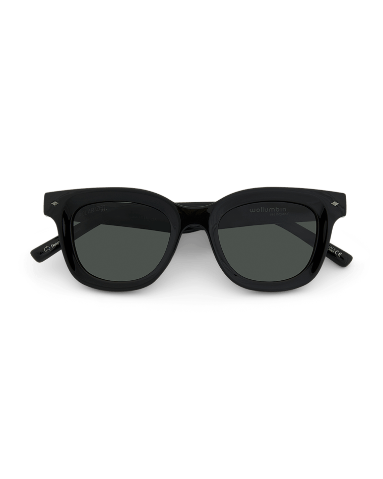 Nimbin Universal Sunglass Black/Green Sunglasses & Glasses Wollumbin