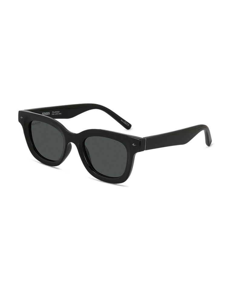 Nimbin Universal Sunglass Black/Green Sunglasses & Glasses Wollumbin