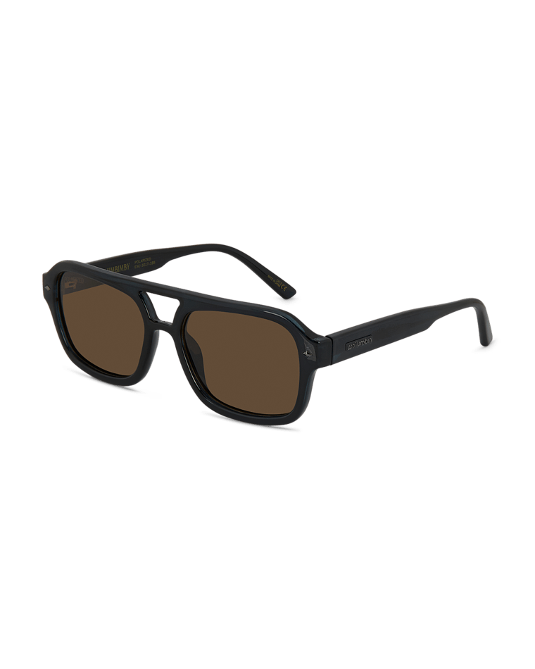 Mullumbimby Universal Sunglass Charcoal/Brown Sunglasses & Glasses Wollumbin