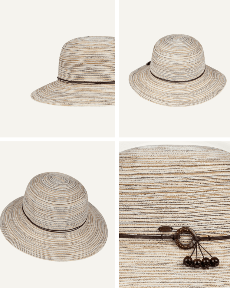 Womens Short Brim Sophia Taupe§ Hats & Millinery Kooringal