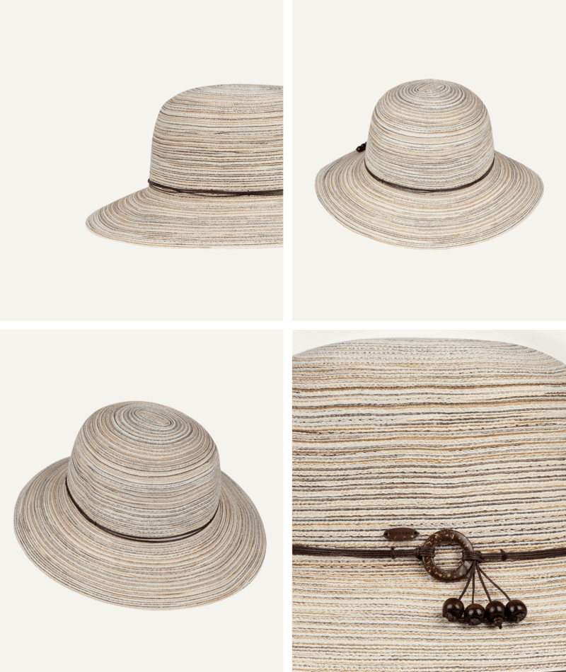 Womens Short Brim Sophia Taupe - Global Free Style