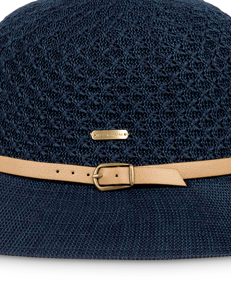 Cassie Womens Short Brim Indigo Hats & Millinery Kooringal