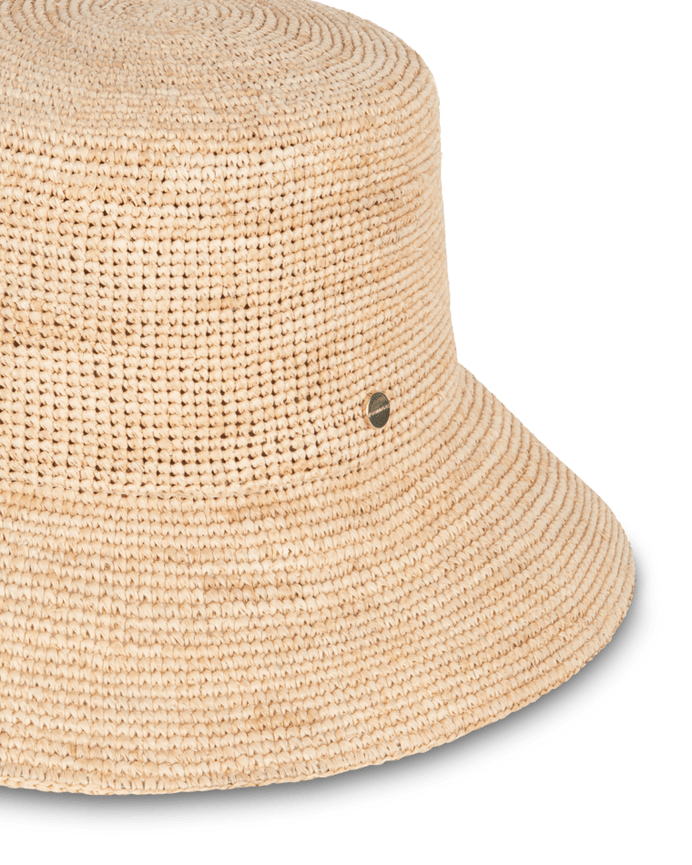 Cue Womens Bucket Natural Hats & Millinery Kooringal