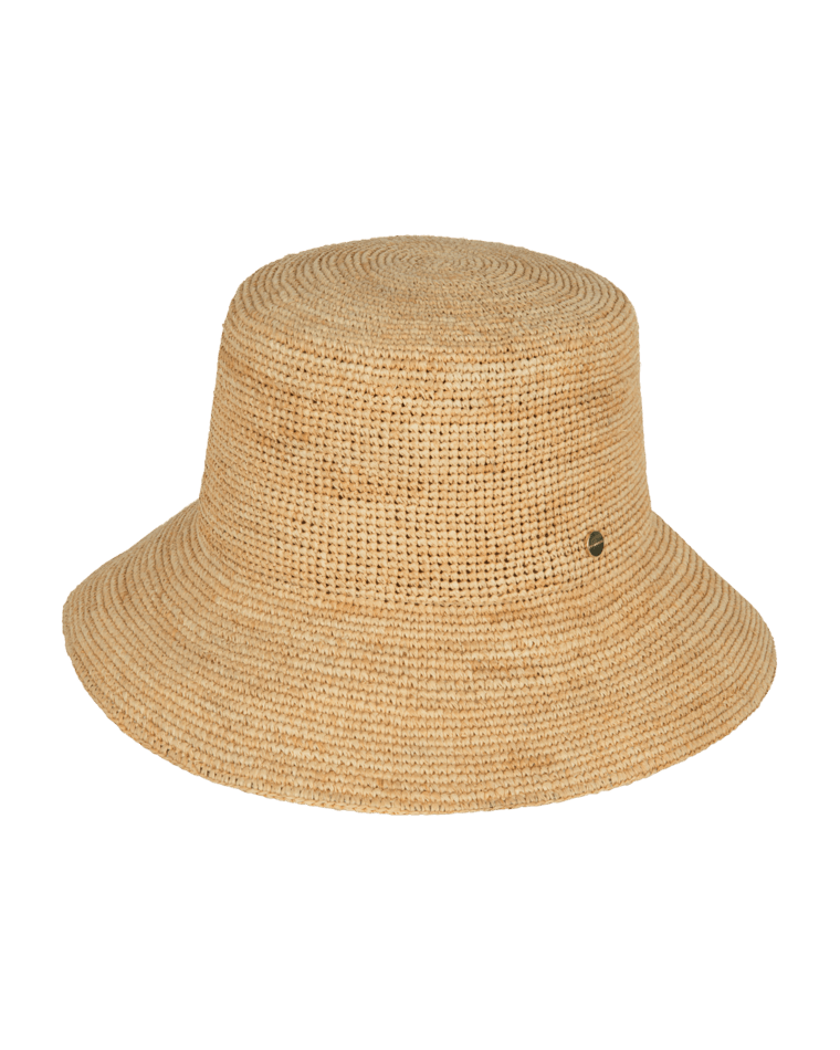 Cue Womens Bucket Natural Hats & Millinery Kooringal