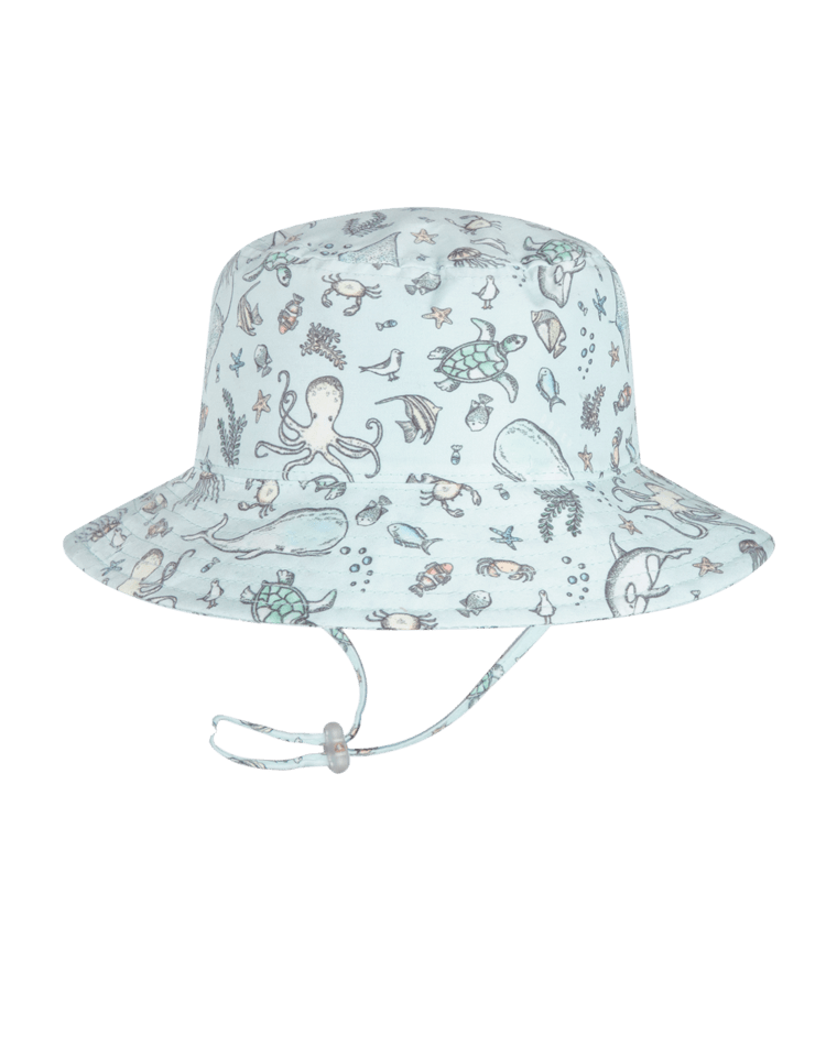 Ningaloo Baby Boys Bucket Blue Kids Hats Dozer S