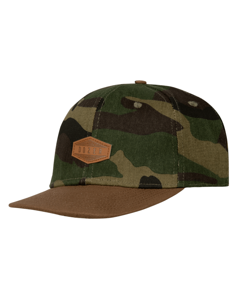 Kristian Boys Flat Brim Cap Camo Kids Hats Dozer