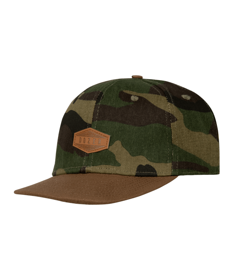 Kristian Boys Flat Brim Cap Camo Kids Hats Dozer