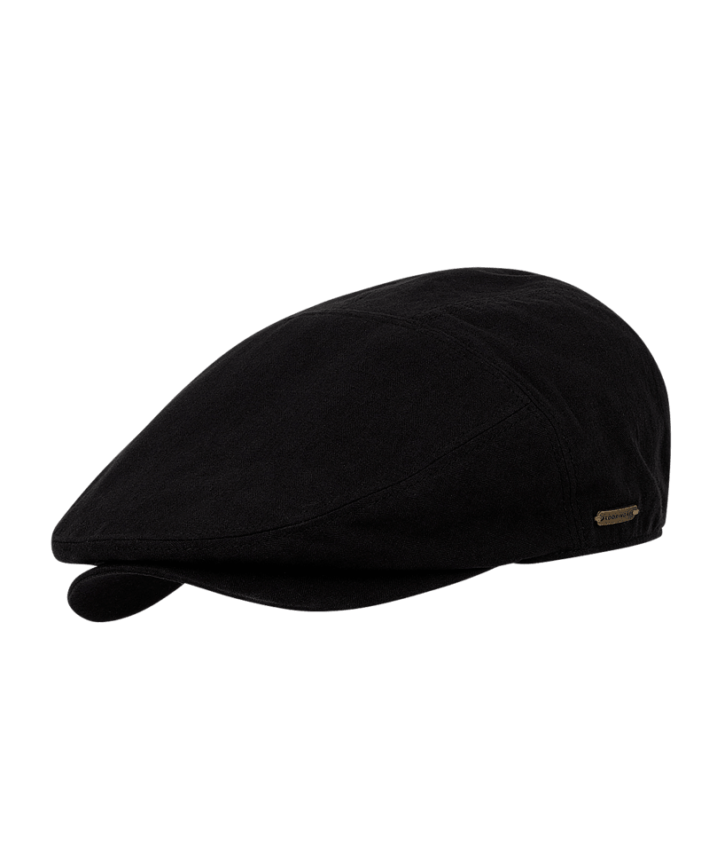 Mens Driver Cap Harlin Black Mens Hats Kooringal