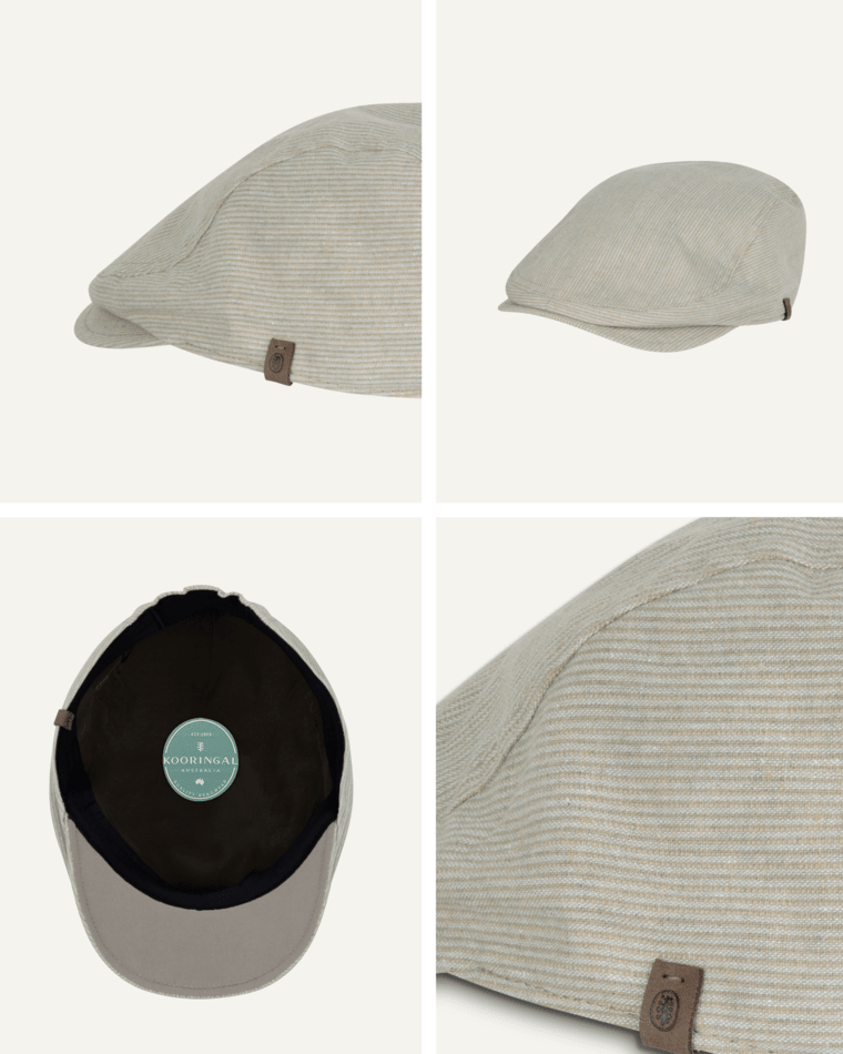 Jimmy Mens Driver Cap Sand Mens Hats Kooringal