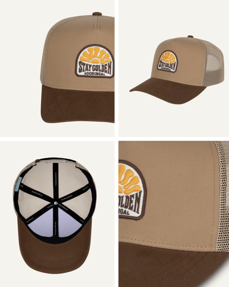 Goldfield Mens Trucker Brown Mens Hats Kooringal