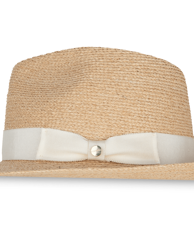 Palm Beach Womens Fedora Natural/Ivory Hats & Millinery Kooringal