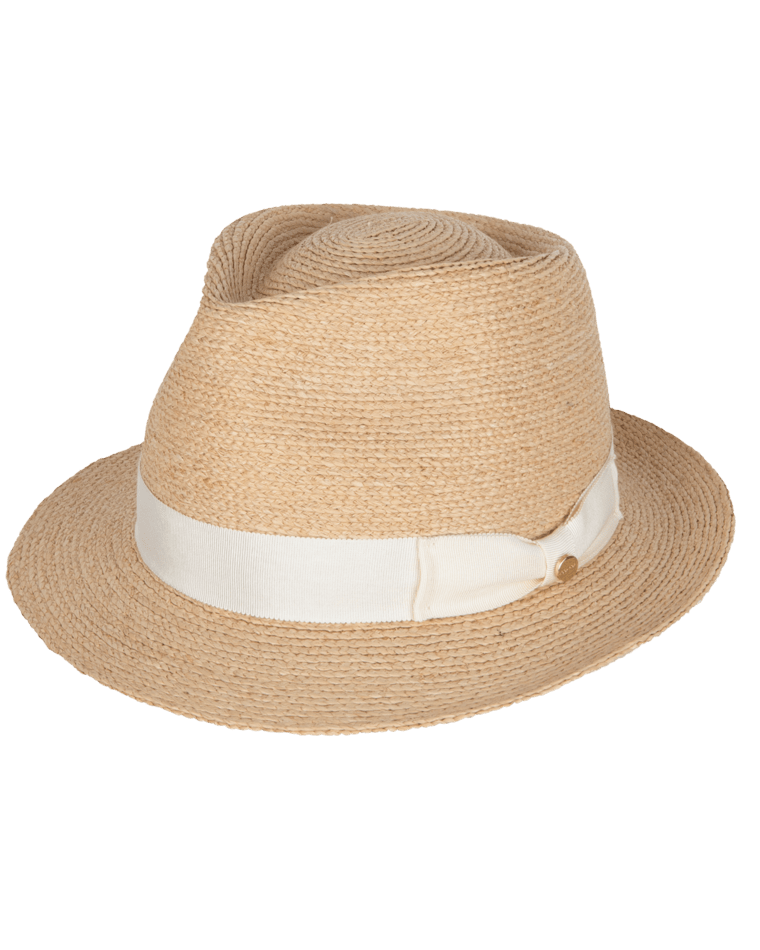 Palm Beach Womens Fedora Natural/Ivory Hats & Millinery Kooringal S (56cm)