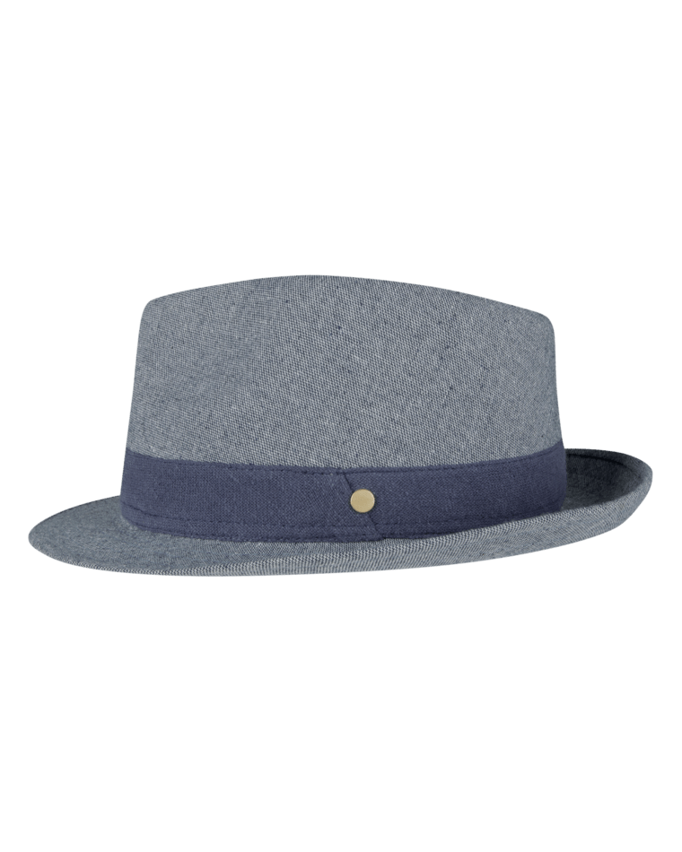 Double Bay Womens Fedora Denim Blue Hats & Millinery Kooringal