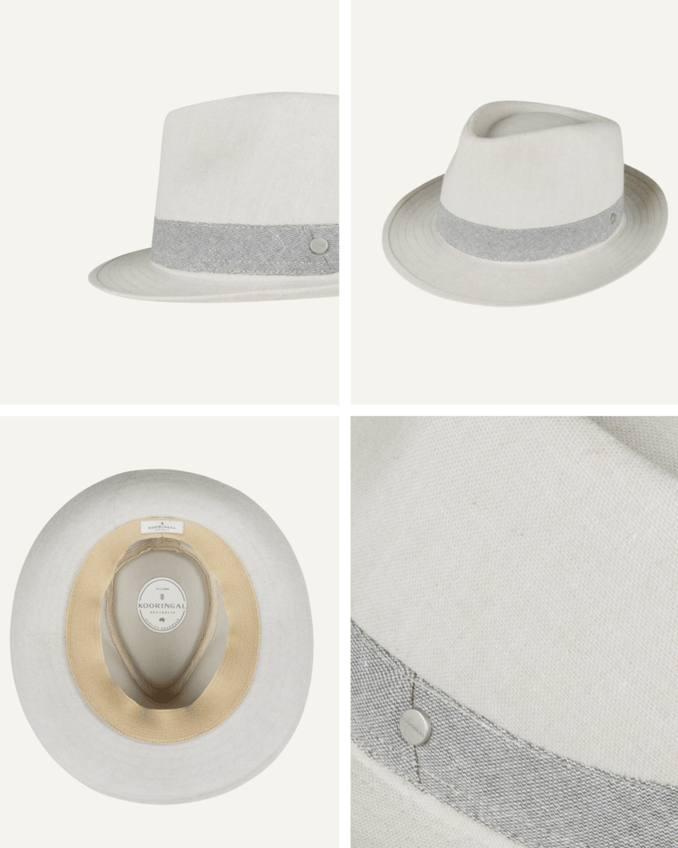 Double Bay Womens Fedora Natural Hats & Millinery Kooringal