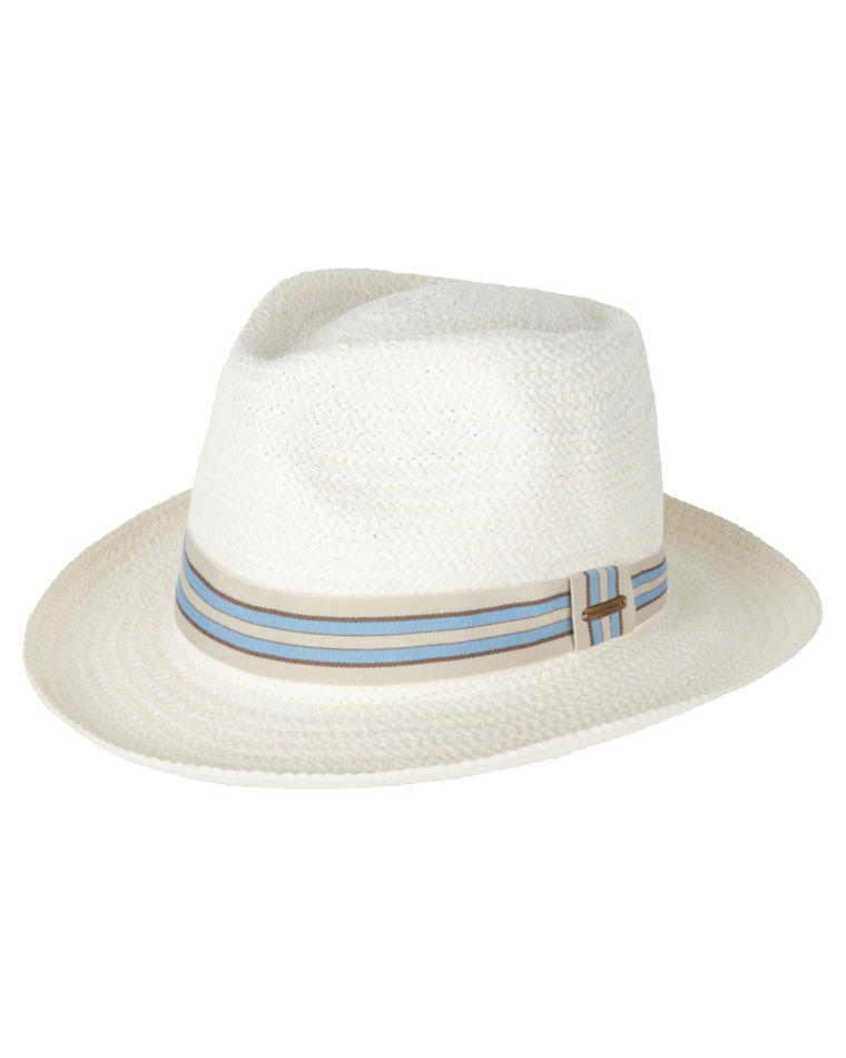 Hervey Bay Mens Fedora White Mens Hats Kooringal L/X (61cm)
