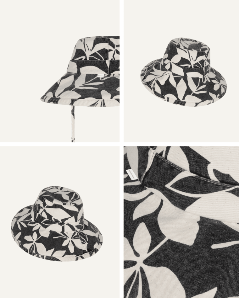 Womens Floppy Coral Bay Black Hats & Millinery Kooringal
