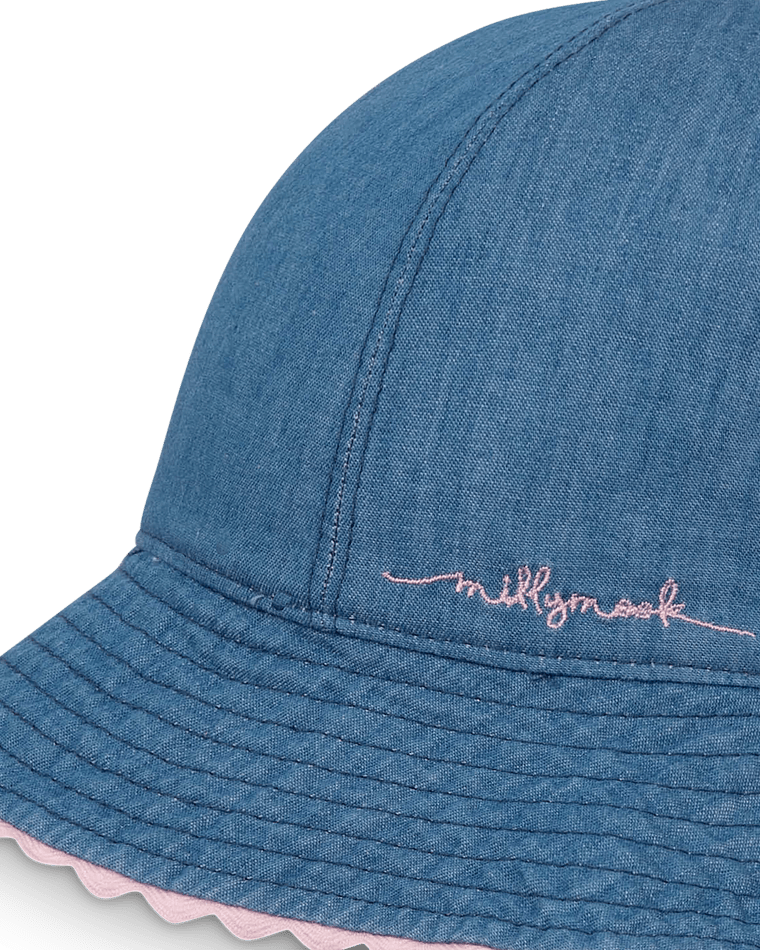 Ceduna Baby Girls Floppy Chambray Kids Hats Millymook