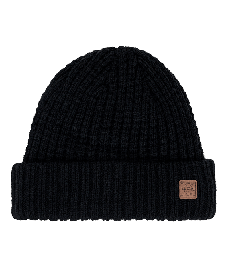 Shadow Mens Beanie Black Hats & Millinery Kooringal