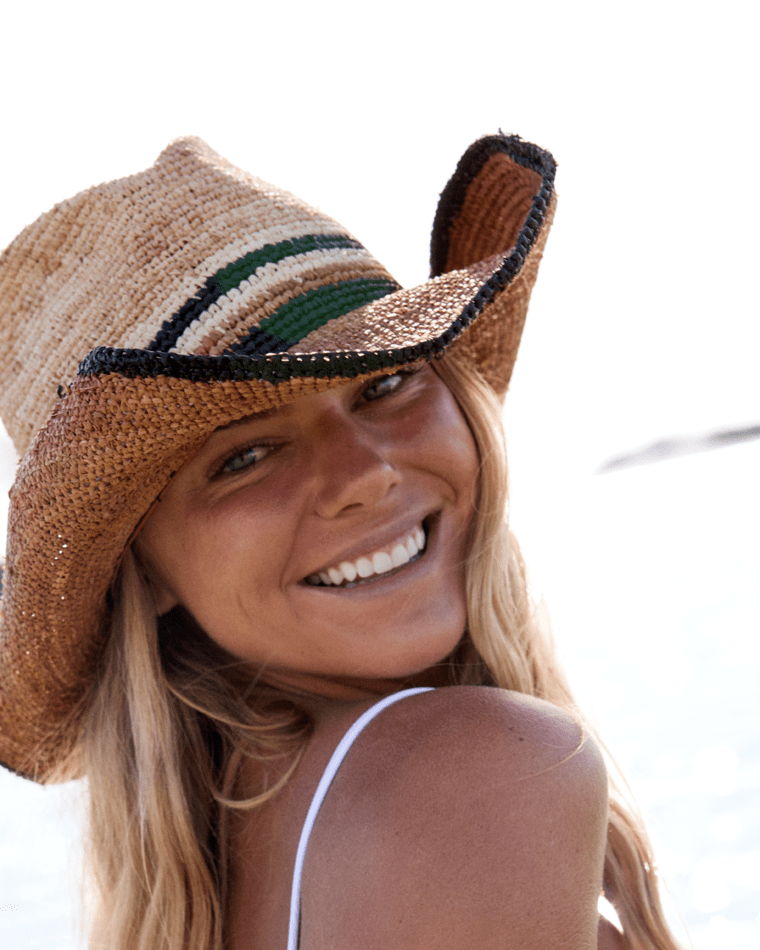 Cabarita Womens Cowboy Natural/Chai Hats & Millinery Kooringal