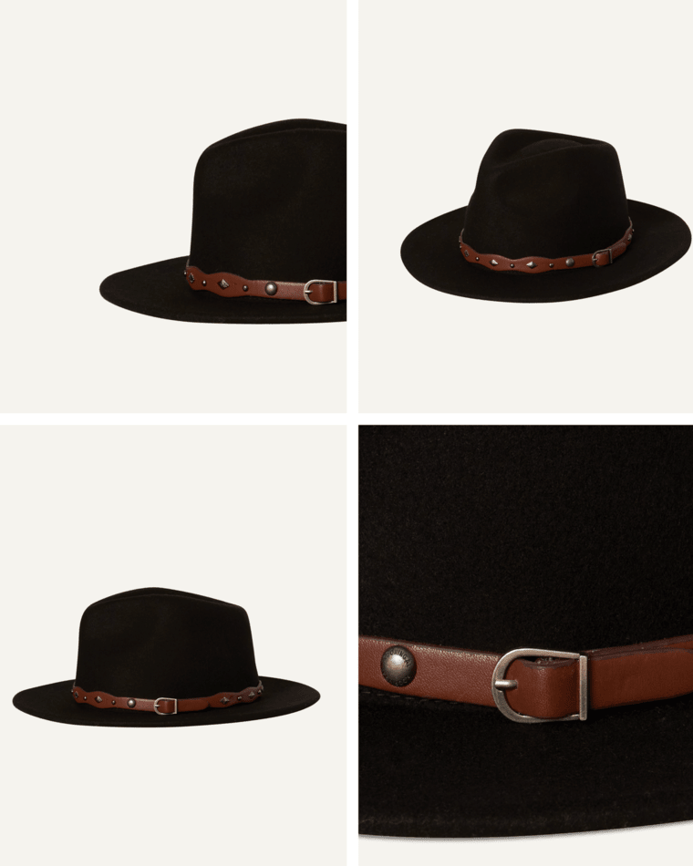 Womens Safari Gigi Black Hats & Millinery Kooringal
