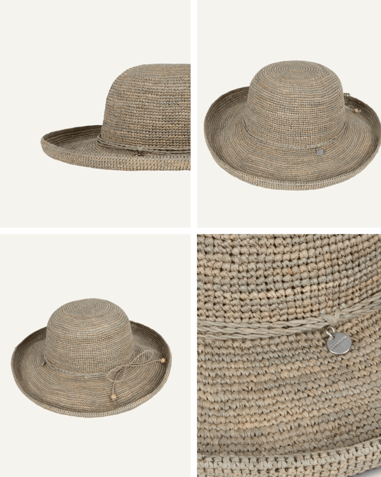 Womens Upturn Maria Grey Hats & Millinery Kooringal