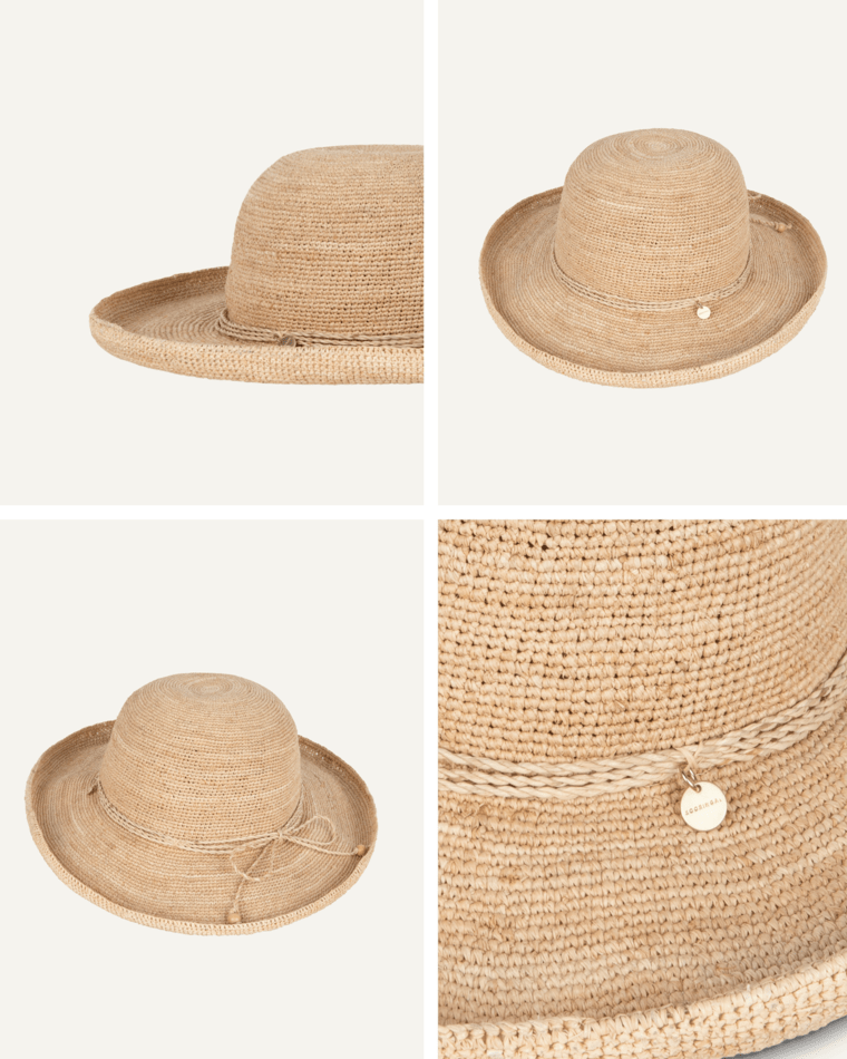 Womens Upturn Maria Natural Hats & Millinery Kooringal