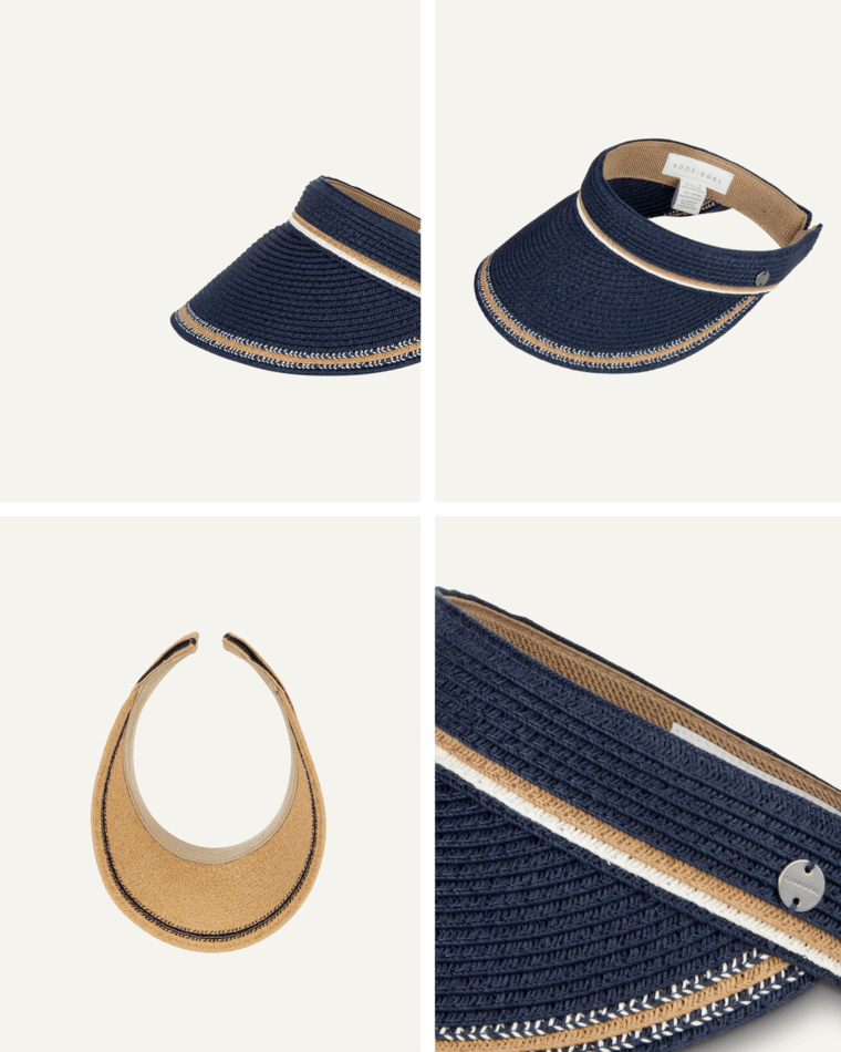 Tipplers Womens Visor Navy Hats & Millinery Kooringal