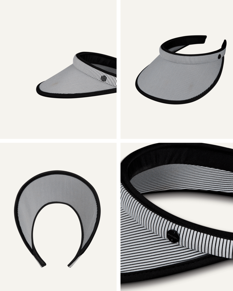 Elliston Womens Visor Black Hats & Millinery Kooringal