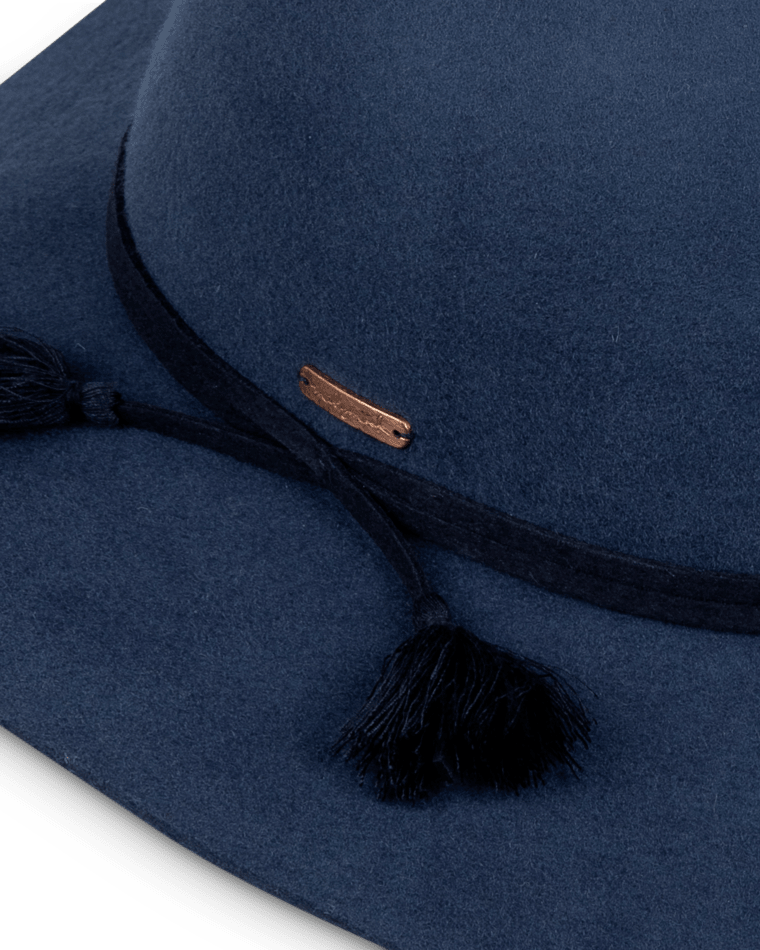 Girls Wide Brim Hat Aubrie Navy Kids Hats Millymook