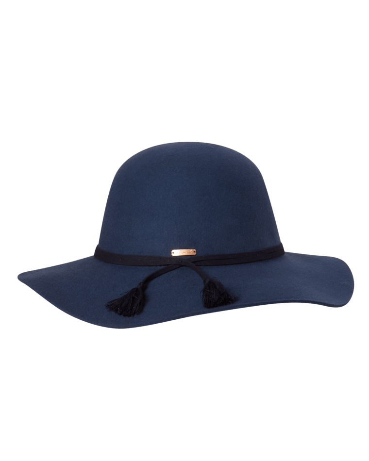 Girls Wide Brim Hat Aubrie Navy Kids Hats Millymook