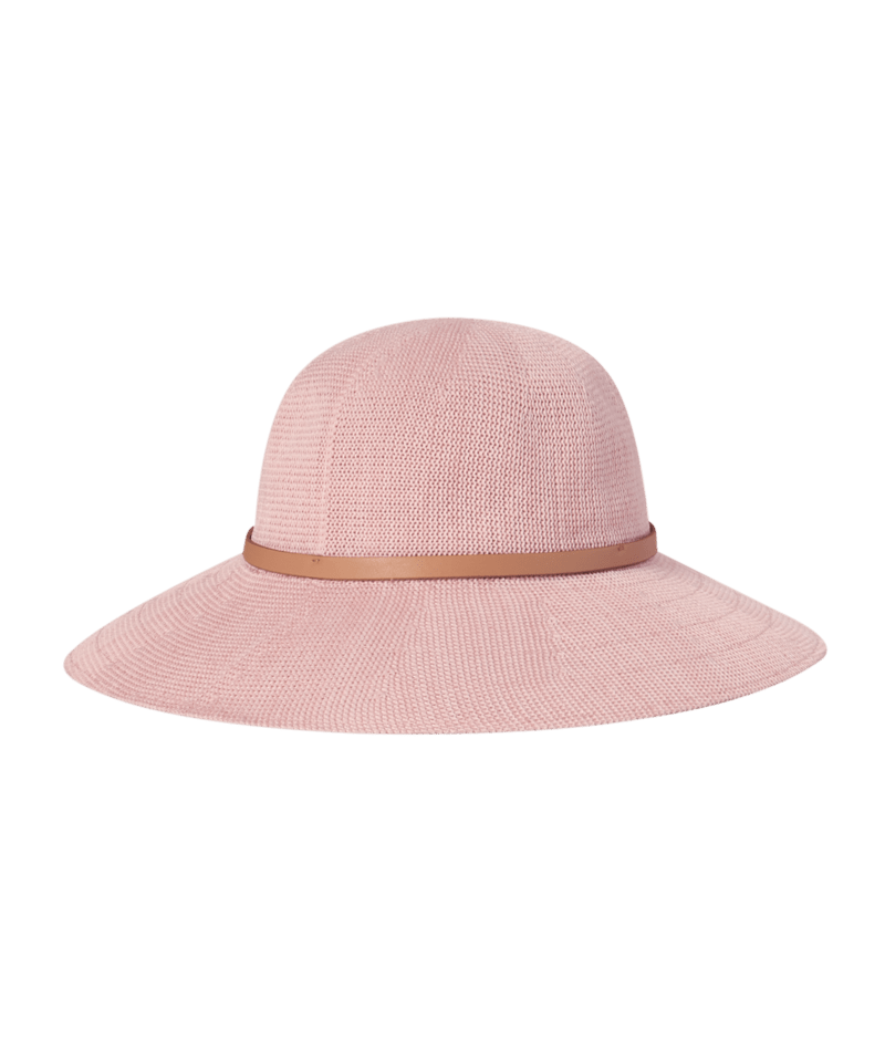 Ladies Wide Brim Hat Leslie Blush Hats & Millinery Kooringal