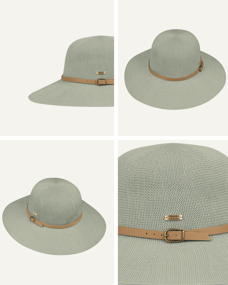 Womens Wide Brim Leslie Olive Hats & Millinery Kooringal