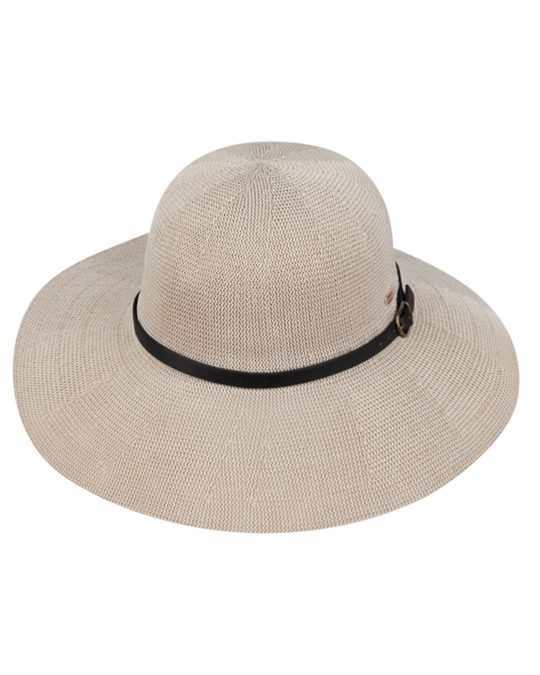 Womens Wide Brim Leslie Taupe Hats & Millinery Kooringal