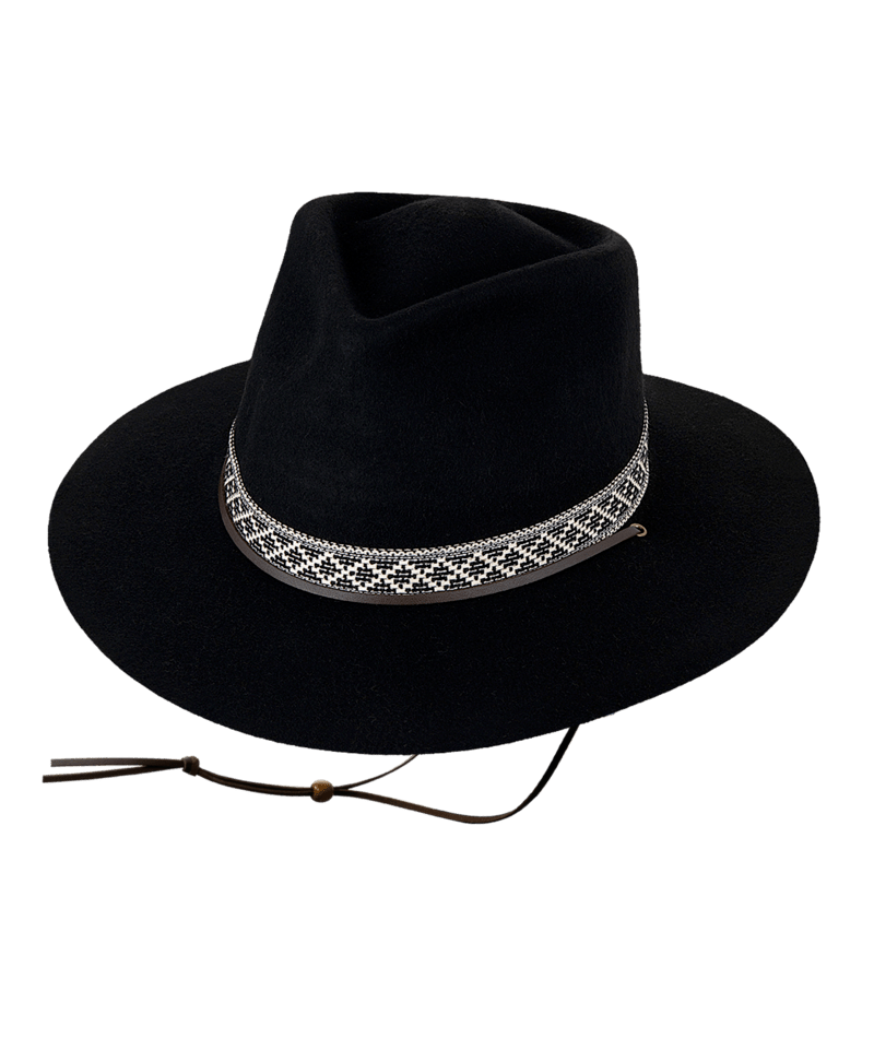 Womens Wide Brim Phoenix Black Hats & Millinery Kooringal S (57cm)
