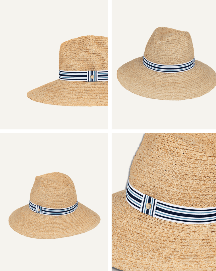 Hampton Womens Wide Brim Natural Hats & Millinery Kooringal