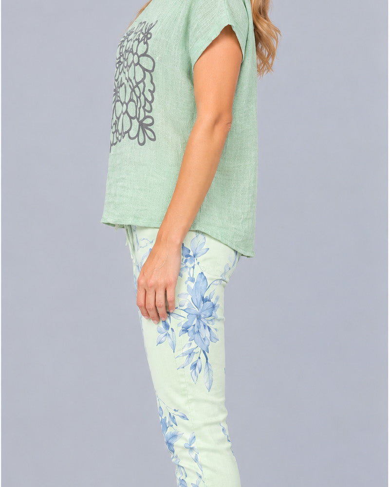 Foil Flower Decoration Top Mint - Global Free Style