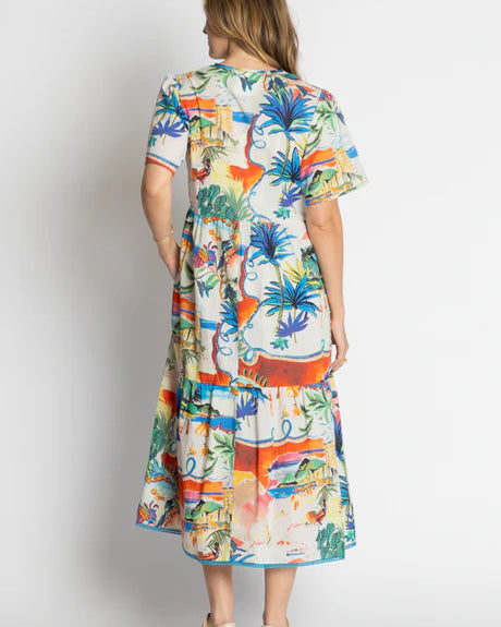 Alba Midi Print Dresses Lula Life