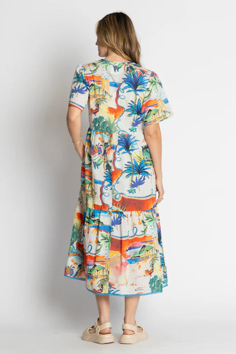 Alba Midi Print Dresses Lula Life