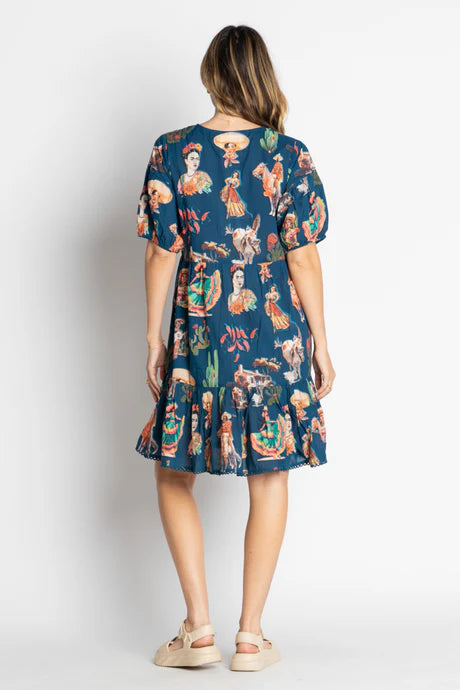 Arriba Dress Navy Dresses Lula Life