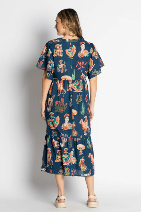 Arriba Midi Navy Dresses Lula Life
